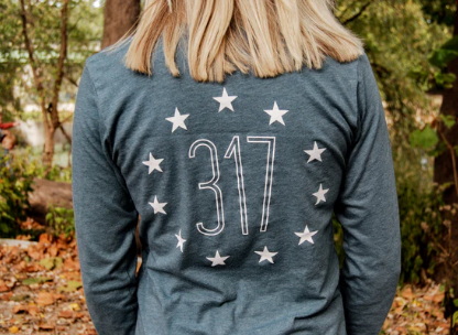 317 Stars Longsleeve - Teal